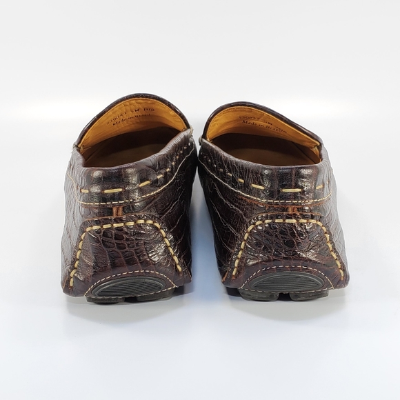 Martin Dingman Crocodile Leather Slip on Loafers - Picture 3 of 8